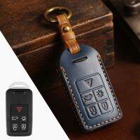 Leather Keyless Car Fob Cover for VOLVO S40 S60 S70 S80 V40 V60 XC60 2007-2012