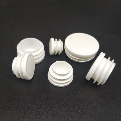 10Pcs Plastic round tube inserting end caps Round steel pipe plug chair leg Covers table foot socks floor protector pads parts