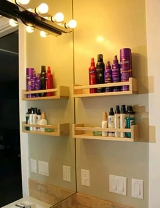 Rak Makeup Kayu Serbaguna