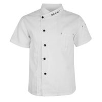 Women Men Chef Jackets Coat Short Sleeves Ho Waiters Kitchen Uniforms