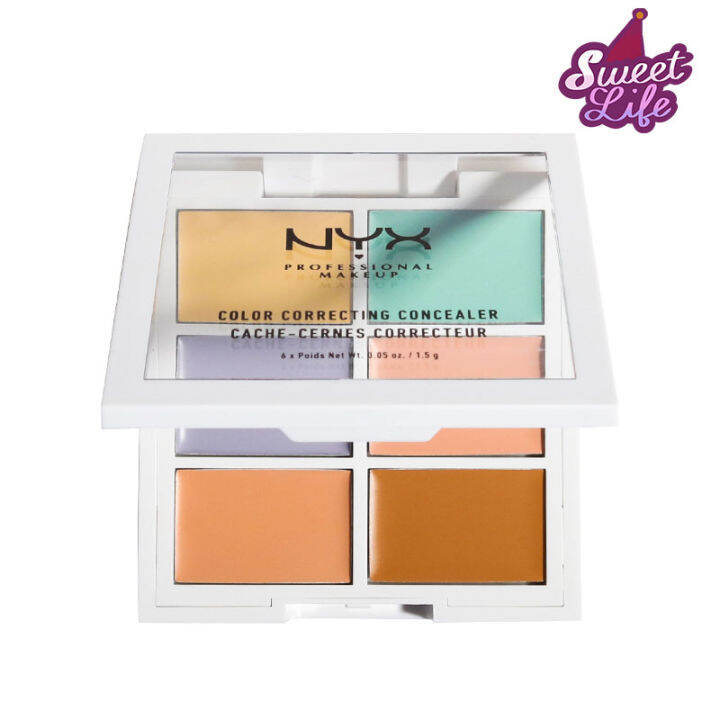 NYX คอนซีลเลอร์ ปกปิดรอยแตกต่างกัน 6 สีให้ความชุ่มชื้น ไม่ติดผิว ...