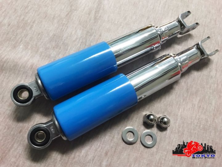 honda-cb77-cb72-cl72-cl77-cp77-blue-rear-shock-suspension-set-l-310-mm-โช๊คหลัง-สีฟ้า