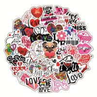 ๑ 10/20/50pcs Valentine Love Stickers I Love You Sticker for Diary Stationary Journal Diary Lovely Vinyl Decal Waterproof