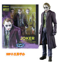 พร้อมส่ง DC การ์ตูน SHF ตัวตลก Joker Dark Knight ตุ๊กตาเคลื่อนย้ายได้ขายส่งโมเดลรูปกล่อง