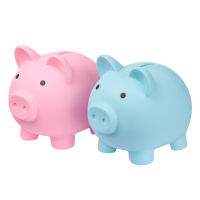 ALTTER Desktop Ornament Cute Savings Coin Storage Cash Cartoon Money Box Piggy Banks Unbreakable Plastic Pig