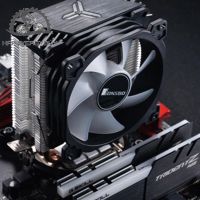 Happy Jonsbo CR1200 2 Heat Pipe Tower CPU Cooler RGB 3Pin Cooling Fans Heatsink