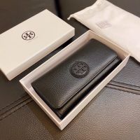 2023 new Tory Burch Womens RFID Blocking Large Capacity Genuine Leather Clutch Wallet Card Holder Organizer Ladies Purse