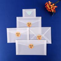 20pcs Transparent Envelope Sulfuric Acid Paper Envelope Postcard Envelope For Wedding Invitation Gift Packing