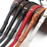 【CW】 120cm Leather Shoulder Straps for Handbags Handle Accessories Gold Buckle KZ0350