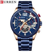 【July hot】 8395 mens watch new six-pin steel belt quartz sports high-end