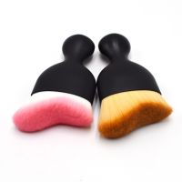 【cw】 Arc Curved Makeup Brush Soft Beauty Powder Face Blush Foundation BB Cream Large Cosmetics Base Make up ！