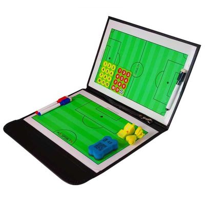 Football Soccer Basketball Coaches Magnetic Tactic Board with Dry Erase Foldable Coaching Clipboard Portable Coach Tool