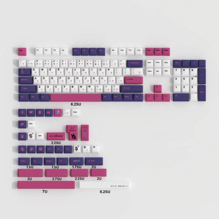 diy-custom-keycap-rice-shower-140-keys-set-japanese-cherry-profile-pbt-dye-sub-iso-enter-for-gh60-gk61-64-mechanical-keyboard