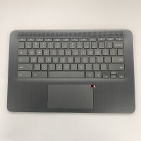 ใหม่ Keyboard palmrest COVER สำหรับ HP Chromebook 14 L90459-001สีดำ