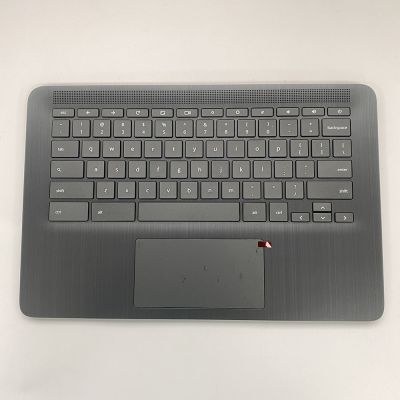 ใหม่ Keyboard palmrest COVER สำหรับ HP Chromebook 14 L90459-001สีดำ