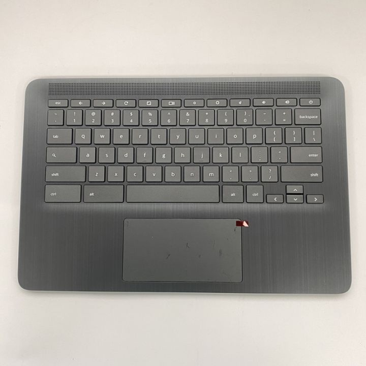 ใหม่-keyboard-palmrest-cover-สำหรับ-hp-chromebook-14-l90459-001สีดำ