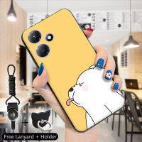 เคส PMP สำหรับ Infinix Hot 30 30i 30 Play (แหวนใส่นิ้ว + เชือกเส้นเล็ก) การ์ตูนอะนิเมะน่ารักพวกเราหมีปลอกเคสครอบโทรศัพท์ซิลิโคน TPU นุ่มกันกระแทกน่ารักสำหรับเด็กผู้หญิงเด็กผู้ชาย