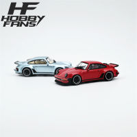 Hobby Fans 1:64 Singer 930 Turbo Study Blue RED Model Car