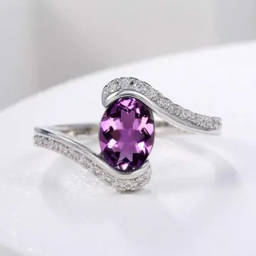 Purple clearance crystal ring