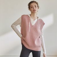 [COD] 2022 autumn and winter new womens V-neck knitted sweater vest with fashionable temperament warm casual