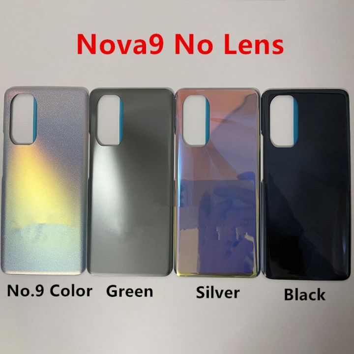 nova9-housing-for-huawei-nova-9-6-57-glass-battery-cover-repair-replace-back-door-phone-rear-case-logo-adhesive-replacement-parts