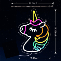 Unicorn Neon Sign Light บรรยากาศที่กำหนดเอง LED Hangable Bedroom Bar Shop Club Party Room Wall Decoration