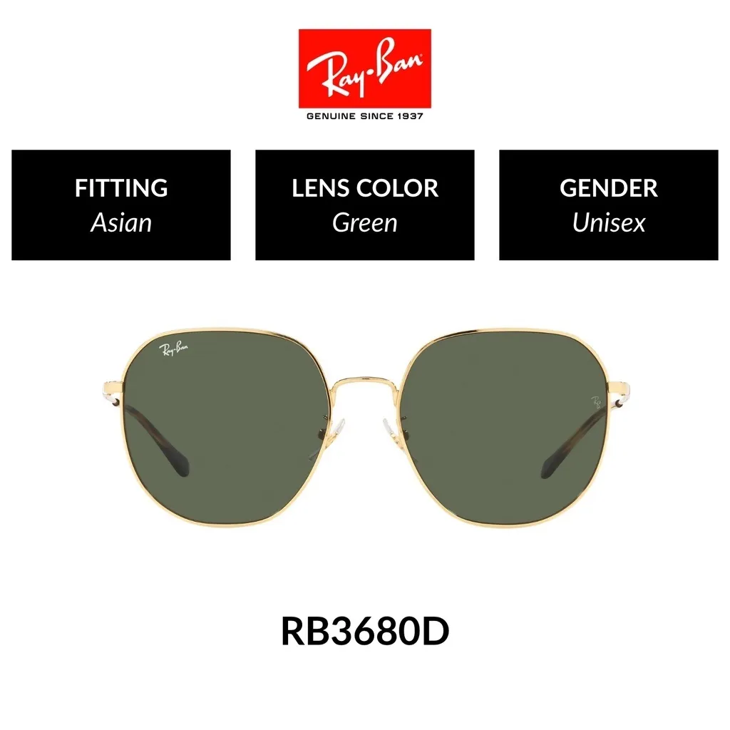 Original Ray-Ban RB3680D 001/71 Unisex Asian Design Sunglasses Size 60mm |  Lazada PH