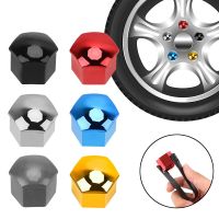 Car Wheel Nut Caps Protection Caps Dust Proof 21mm 20 PCS Bolt Rim Auto Hub Screw Cover Exterior Decoration Nails Screws Fasteners