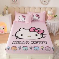 Sanrio ปลอกหมอนลายการ์ตูน,ผ้าฝ้ายล้วนสำหรับเด็กลาย Hello Kitty ผ้าปูที่นอนลายการ์ตูน Cinnamoroll My Melody