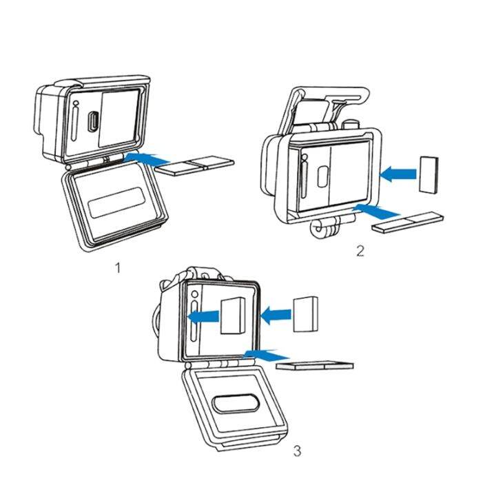 แถบป้องกันการเกิดฝ้า12ชิ้น-เซ็ตสำหรับ-gopro-hero8-7-6-5-4-3-2-sj4000-xiaomi-yi-2-4-k-4-k-4-k-4-k-เซสชั่นการป้องกันการเกิดฝ้า