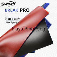 Break Pro Pips-In ปิงปอง (ปิงปอง) ยางมืออาชีพพร้อมฟองน้ำเค้กสีน้ำเงิน