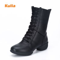 Dance Boots Womens Jazz Modern Dance Shoes Soft Bottom Autumn Winter Sailor Size 34-42 Ladies Square Dancing Shoes Sports Boots