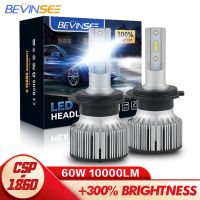 Bevinsee H7 LED Headlight 6000K White Lamps H4 H11 HB4 HB3 H8 LED Bulbs 12V 60W 10000LM CSP Car Light Bulbs Fog Light