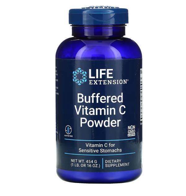 American Life Extension Vitamin C Buffered VC Powder Calcium Magnesium