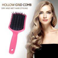 ◐ Hollow Out Grid Curly Hair Brushes Practical Portable Hair Loss Cleaning Brush Travel Hair Combs Hairdressing Tool