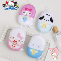 Sanrio Pochacco Shower Pouf Kawaii Kuromi การ์ตูนน่ารักอะนิเมะอาบน้ำฟองน้ำอาบน้ำผ้าเช็ดตัวยกของเล่นสำหรับของขวัญหญิง