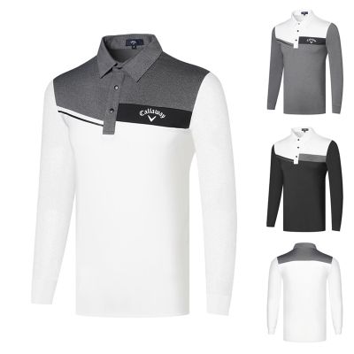 Golf clothing mens long-sleeved t-shirt outdoor sports quick-drying breathable polo shirt casual jersey J.LINDEBERG FootJoy UTAA W.ANGLE Castelbajac PEARLY GATES  Malbon Le Coq❖