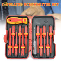 13pcs Insulated Screwdriver Box Set Durable High Quality Plastic Handle for Home