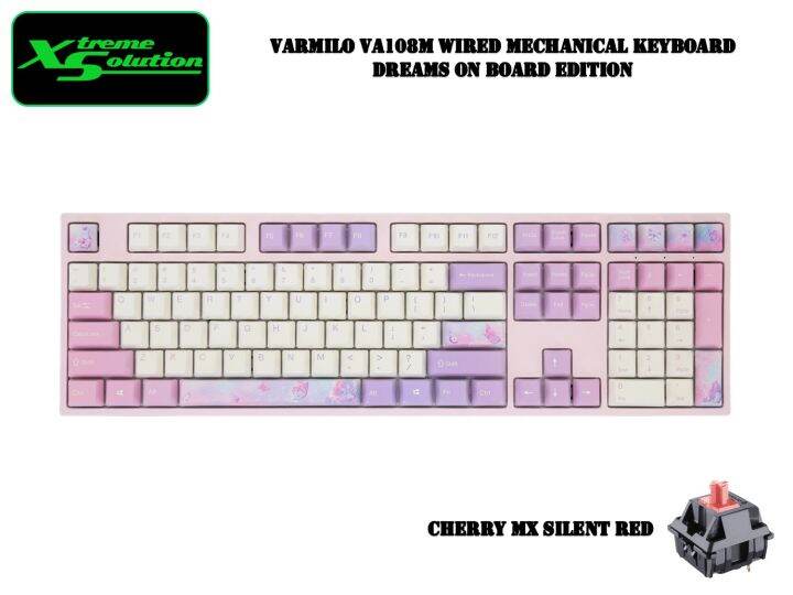 Varmilo VA108M Wired Mechanical Keyboard - Dreams On Board Edition (No ...