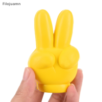 Filojuamn น่ารัก Victory Finger Car ANTENNA Topper EVA ตกแต่งรถ Topper ลูกสีเหลือง