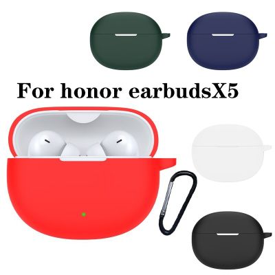 For honor earbuds X5 / X5S Case Silicone Bluetooth Earphone Cover honorx5s soft Solid Color Shockproof hearphone Accessories box Wireless Earbud Cases