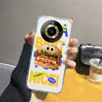 เคสขายดี Realme 11 Pro/ Realme11 Pro + Plus 5G ลายคนรักแฮมเบอร์เกอร์เฟรนช์ฟรายสร้างสรรค์เคสมือถือ TPU Silicagel เคสนิ่มบางเฉียบป้องกันการตก