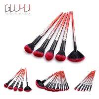 [COD] 5/6/10 makeup brushes tools flame fan red and black