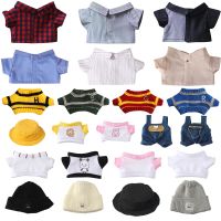 Cute Plush Doll Clothes Hat Jeans For Plush Toys Kids Gifts Doll Accessories For 20cm Ducks Doll DIY Handmade Accessories