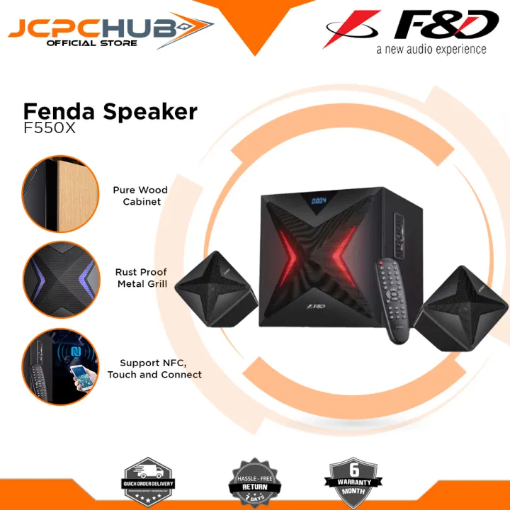 Fenda F&D F550X 2.1 Channel Multimedia Bluetooth Speakers