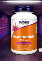 Vitamin B-3 / Niacinamide 500 MG 100 Cups by NOW FOODS