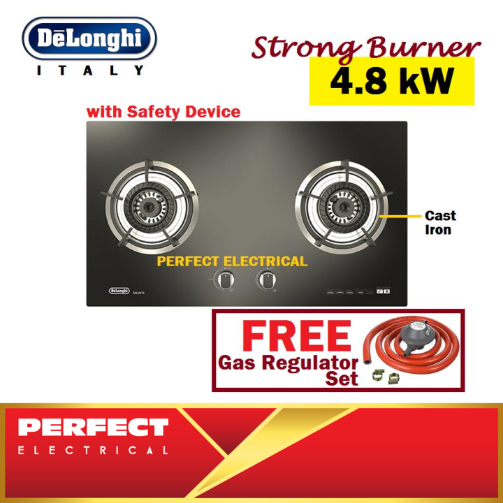 DeLonghi Glass Hob DG2173 4.8kW Built in Gas Cooker (SAFETY DEVICE