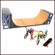 Bảng đồ chơi ngón tay mini finger skateboard deck ramp set bao gồm