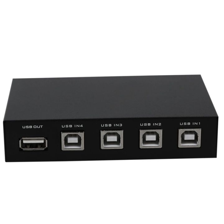 3X Newest Mini 4 Ports USB Printer Scanner Sharing Share Switch Splitter Box Hub