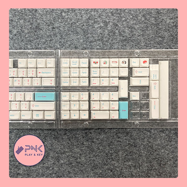 คีย์แคป-ไทย-ซูชิ-ปุ่มกด-keycap-pbt-xda-121-ปุ่ม-สำหรับแมคคานิคอล-คีย์บอร์ด-คัสตอมคีย์บอร์ด-มีภาษาไทย-สวยๆ-เรียบๆ-หรูๆ-ญี่ปุ่น-keycap-sushi-thai